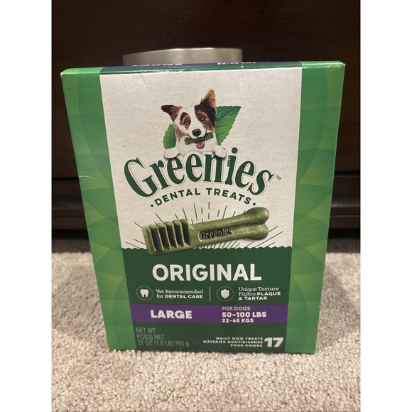 GREENIES Other - Greenies Adult Natural Dental Dog Treats Large 17 Count BB 10/09/26 NEW